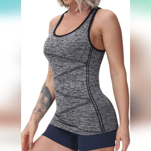 Disbest Yoga Tank Top, Women's Performance Stretchy Sports Workout top XL - Picture 2 of 12